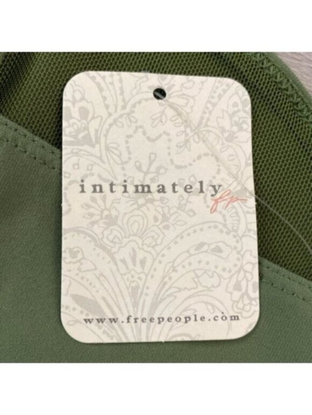 Intimately Free People NEW Somewhere Sometime Cami Tank Evergreen Green Medium - Picture 5 of 9